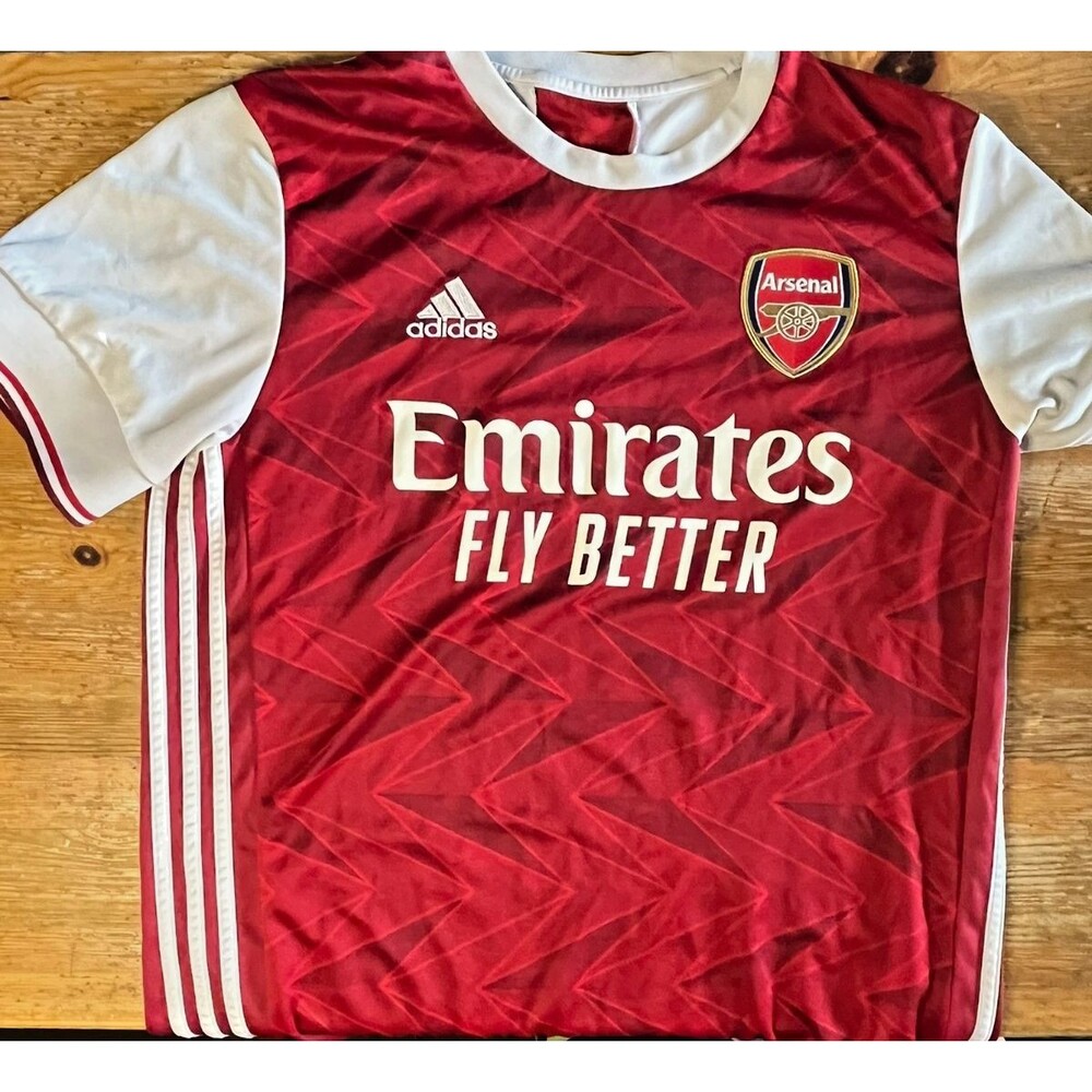 Arsenal FC Home Jersey 2020/21 Adidas Emirates Fly Better Football Soccer L